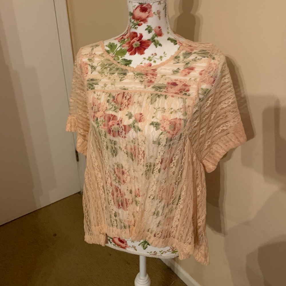 Free People lace shirt